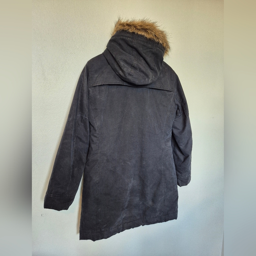Aritzia Talula Babaton Parka Coat Size Large Black - Picture 2 of 8
